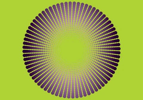 Halftone illusion Stock Illustration