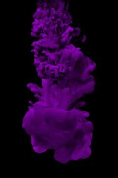 Halftone lilac stipple texture isolated on black background Illustrazione stock