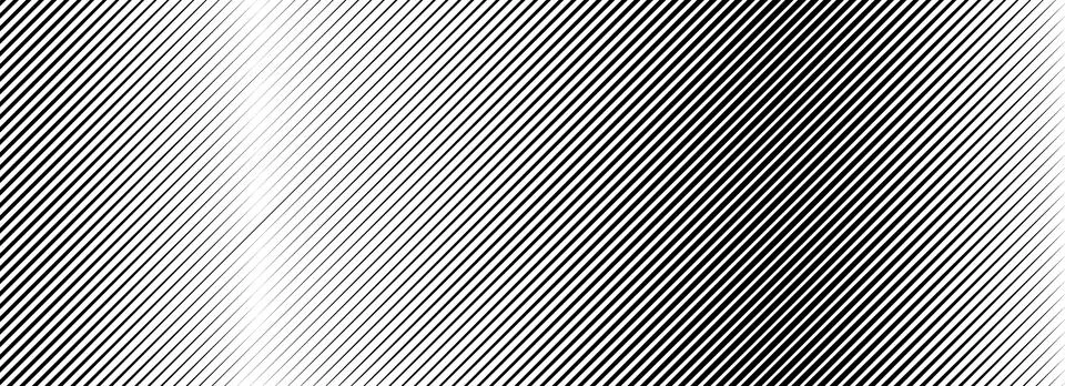 Halftone line gradient texture. Black diagonal stripe gradation background Illustrazione stock