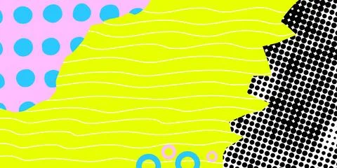 Halftone line paper background. Abstract multicolored geometric pattern. Do.. Stock Illustration