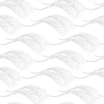 Halftone line. Seamless trendy pattern. Stock Illustration