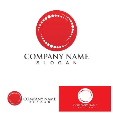 Halftone logo vector icon design template Stock Illustration