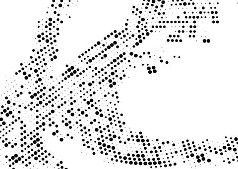 Halftone monochrome dot pattern. Minimalism, vector. Black dots on white ba.. 스톡 일러스트
