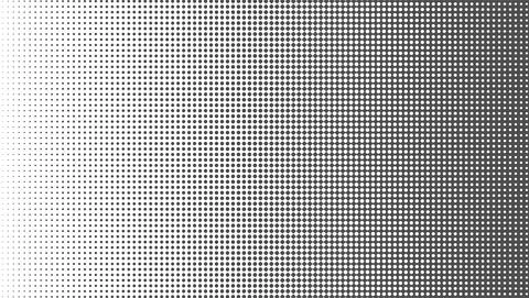 Halftone monochrome gradient. Dotted pattern isolated on white background. Stock Illustration