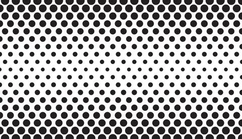 Halftone monochrome pattern background texture vector illustration. Illustrazione stock