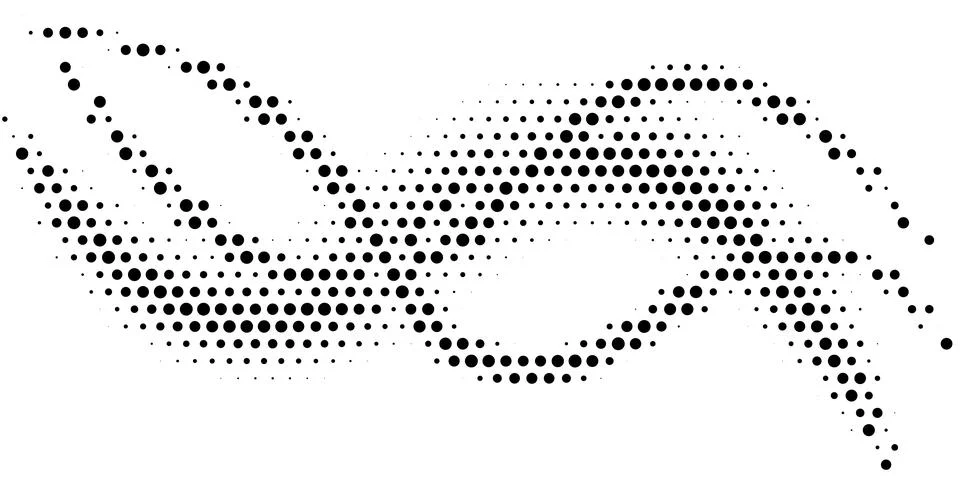 Halftone monochrome pattern with dots. Minimalism, vector. Background for pos Stock Illustration