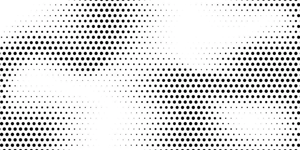 Halftone monochrome pattern with dots. Minimalism, vector. Background for pos Stock Illustration
