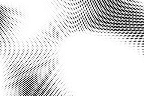 Halftone monochrome pattern with dots. Minimalism, vector. Background for pos Illustrazione stock