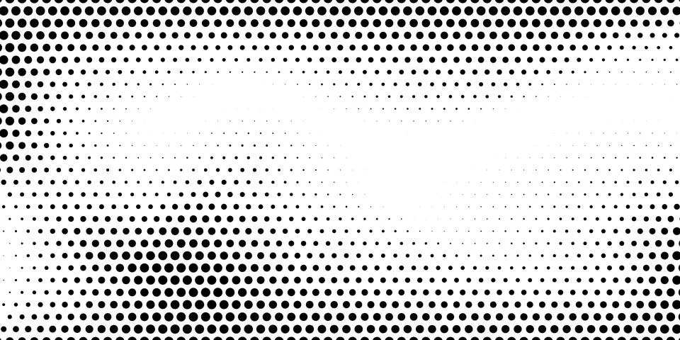 Halftone monochrome pattern with dots. Minimalism, vector. Background for pos Illustrazione stock