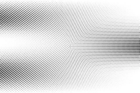 Halftone monochrome pattern with dots. Minimalism, vector. Background for pos Illustrazione stock
