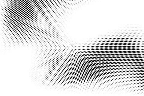 Halftone monochrome pattern with dots. Minimalism, vector. Background for pos Illustrazione stock