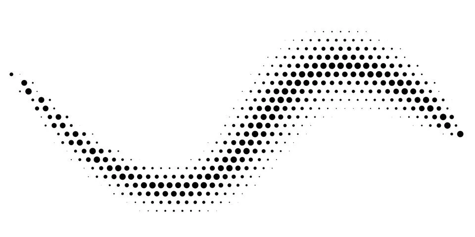 Halftone monochrome pattern with dots. Minimalism, vector. Background for pos Illustrazione stock