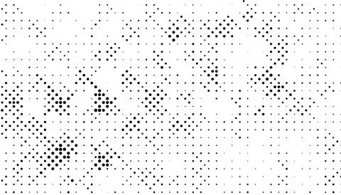 Halftone monochrome pattern with dots. Minimalism, vector. Background for pos Illustrazione stock