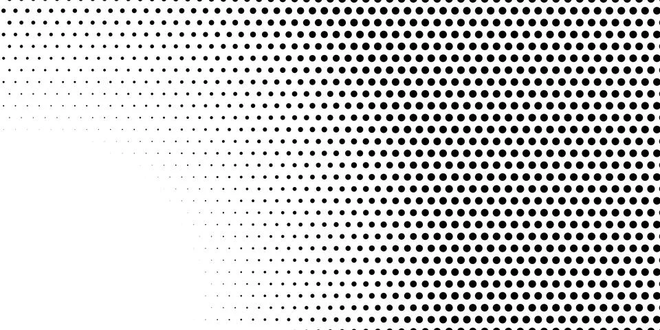 Halftone monochrome pattern with dots. Minimalism, vector. Background for pos Illustrazione stock