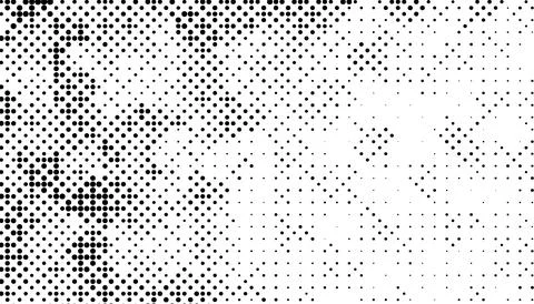 Halftone monochrome pattern with dots. Minimalism, vector. Background for pos Stock Illustration
