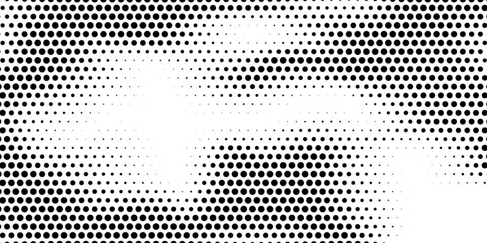 Halftone monochrome pattern with dots. Minimalism, vector. Background for pos Illustrazione stock