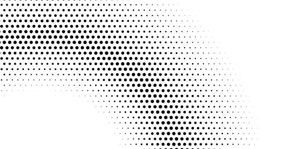 Halftone monochrome pattern with dots. Minimalism, vector. Background for pos Stock Illustration