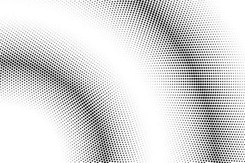 Halftone monochrome pattern with dots. Minimalism, vector. Background for pos Illustrazione stock