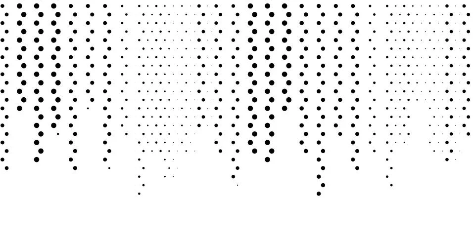 Halftone monochrome pattern with dots. Minimalism, vector. Background for pos Illustrazione stock