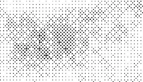 Halftone monochrome pattern with dots. Minimalism, vector. Background for pos Illustrazione stock