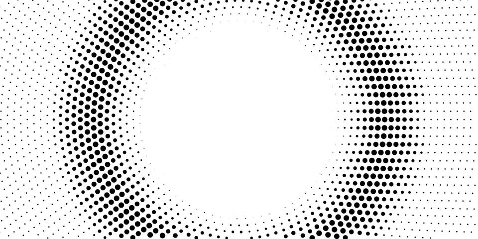 Halftone monochrome pattern with dots. Minimalism, vector. Background for pos 스톡 일러스트