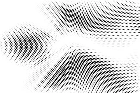 Halftone monochrome pattern with dots. Minimalism, vector. Background for pos Stock Illustration
