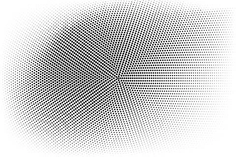 Halftone monochrome pattern with dots. Minimalism, vector. Background for pos Illustrazione stock