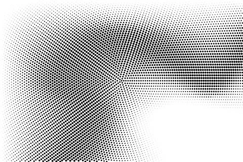 Halftone monochrome pattern with dots. Minimalism, vector. Background for pos Illustrazione stock