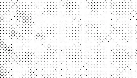 Halftone monochrome pattern with dots. Minimalism, vector. Background for pos Stock Illustration