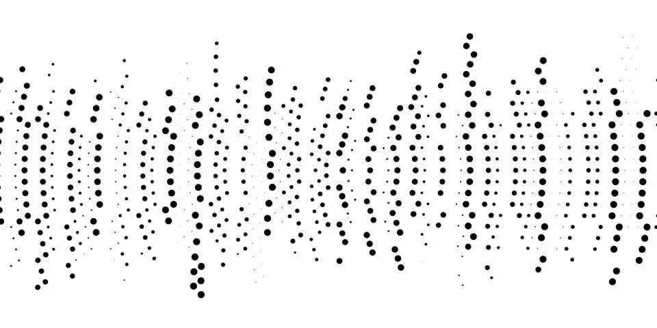 Halftone monochrome pattern with dots. Minimalism, vector. Background for pos Stock Illustration