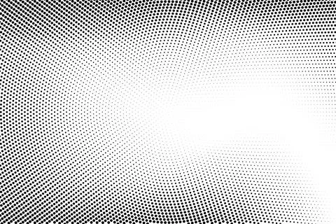 Halftone monochrome pattern with dots. Minimalism, vector. Background for pos Stock Illustration