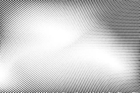 Halftone monochrome pattern with dots. Minimalism, vector. Background for pos Stock Illustration