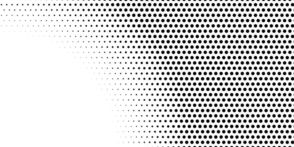 Halftone monochrome pattern with dots. Minimalism, vector. Background for pos Illustrazione stock