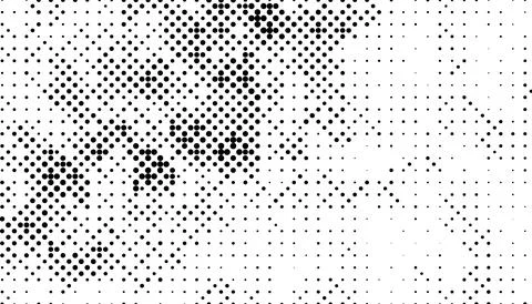 Halftone monochrome pattern with dots. Minimalism, vector. Background for pos Illustrazione stock