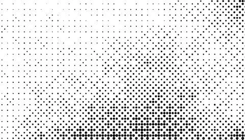 Halftone monochrome pattern with dots. Minimalism, vector. Background for pos Illustrazione stock