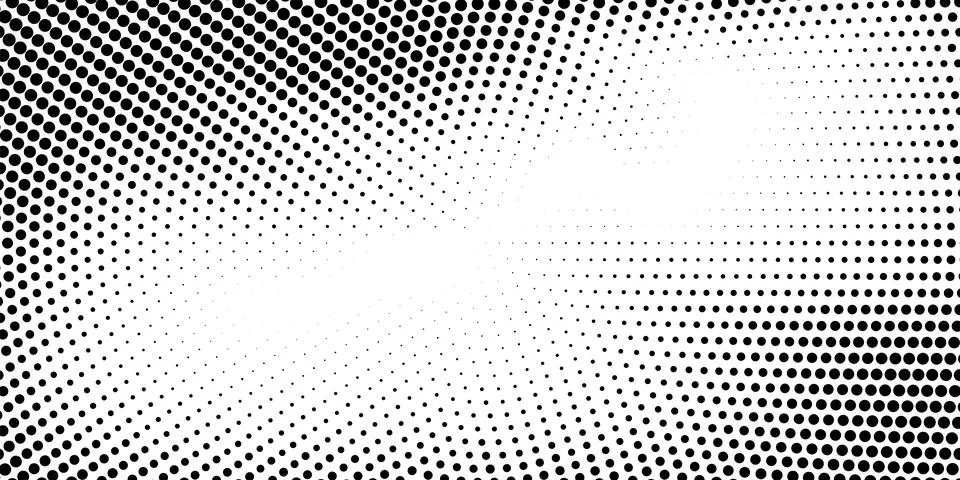 Halftone monochrome pattern with dots. Minimalism, vector. Background for pos Stock Illustration
