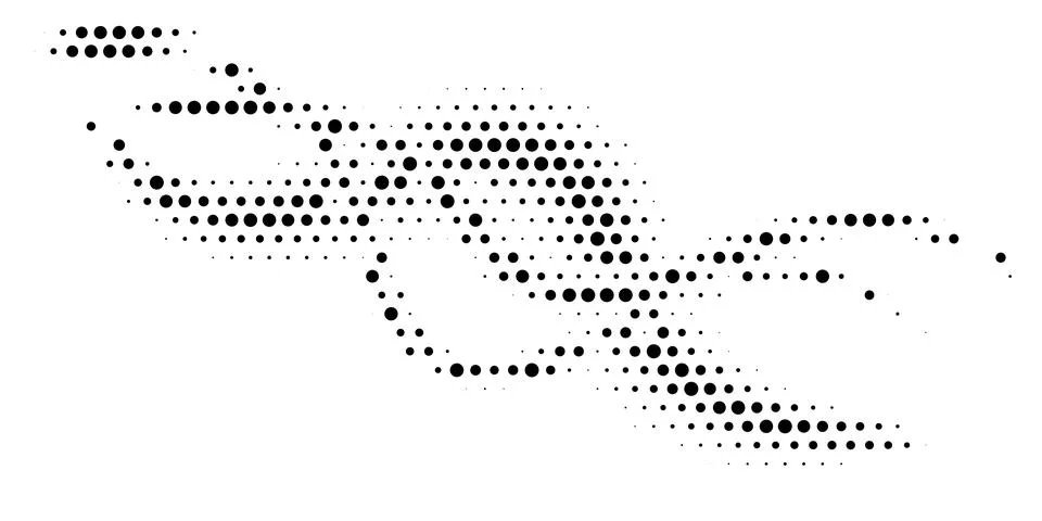 Halftone monochrome pattern with dots. Minimalism, vector. Background for pos Stock Illustration