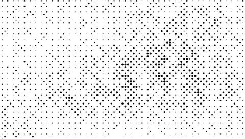 Halftone monochrome pattern with dots. Minimalism, vector. Background for pos Illustrazione stock