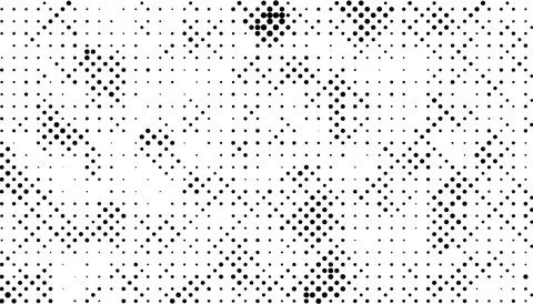 Halftone monochrome pattern with dots. Minimalism, vector. Background for pos Illustrazione stock