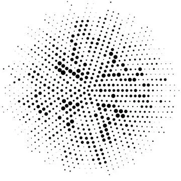 Halftone monochrome pattern with dots. Minimalism, vector. Background for pos Stock Illustration