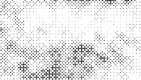 Halftone monochrome pattern with dots. Minimalism, vector. Background for pos Illustrazione stock