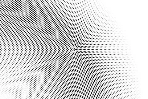 Halftone monochrome pattern with dots. Minimalism, vector. Background for pos Illustrazione stock