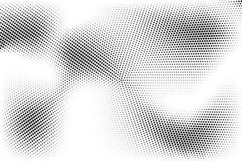 Halftone monochrome pattern with dots. Minimalism, vector. Background for pos Stock Illustration