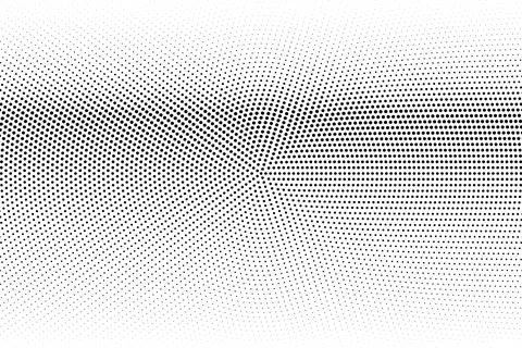 Halftone monochrome pattern with dots. Minimalism, vector. Background for pos Stock Illustration