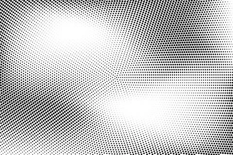 Halftone monochrome pattern with dots. Minimalism, vector. Background for pos Stock Illustration