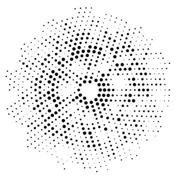 Halftone monochrome pattern with dots. Minimalism, vector. Background for pos Stock Illustration