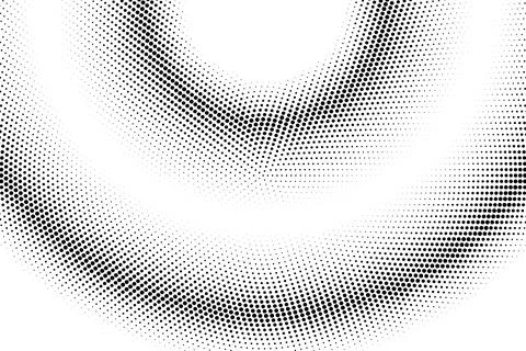 Halftone monochrome pattern with dots. Minimalism, vector. Background for pos Stock Illustration