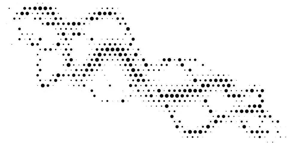 Halftone monochrome pattern with dots. Minimalism, vector. Background for pos Stock Illustration