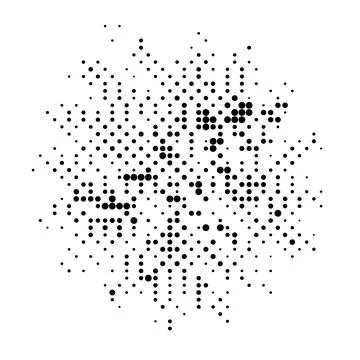 Halftone monochrome pattern with dots. Minimalism, vector. Background for pos Stockillustratie