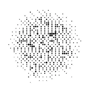 Halftone monochrome pattern with dots. Minimalism, vector. Background for pos Stock Illustration